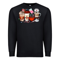 Black Nurse Coffee Cups Premium Sweatshirt - Artiststas