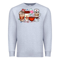 Heather Grey Nurse Coffee Cups Premium Sweatshirt - Artiststas