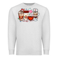 Oatmeal Heather Nurse Coffee Cups Premium Sweatshirt - Artiststas