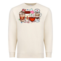 Sandshell Nurse Coffee Cups Premium Sweatshirt - Artiststas