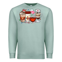 Seafoam Nurse Coffee Cups Premium Sweatshirt - Artiststas