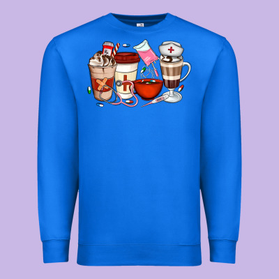 Nurse Coffee Cups Premium Sweatshirt Designed By Artiststas