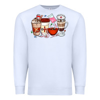 White Nurse Coffee Cups Premium Sweatshirt - Artiststas
