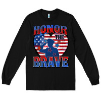 Black honor the brave Long Sleeve Tee - Zillion Design Studio
