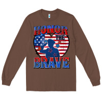 Chestnut honor the brave Long Sleeve Tee - Zillion Design Studio