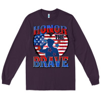 Plum honor the brave Long Sleeve Tee - Zillion Design Studio