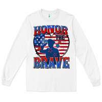 White honor the brave Long Sleeve Tee - Zillion Design Studio