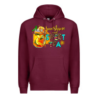 Burgundy sunshine and sweet tea Premium Hoodie - AdoDesignShop