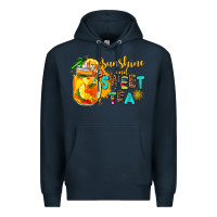 Navy sunshine and sweet tea Premium Hoodie - AdoDesignShop