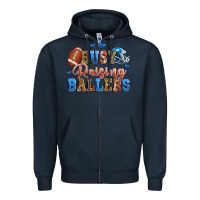 Navy busy raising ballers american football Zipper Hoodie - Zillion Design Studio
