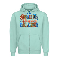 Seafoam busy raising ballers american football Zipper Hoodie - Zillion Design Studio