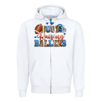 White busy raising ballers american football Zipper Hoodie - Zillion Design Studio