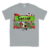 Heather Grey soccer nana with leopard Classic Tee - Zillion Design Studio