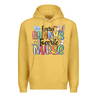 Antique Gold every bunny's favorite nurse Premium Hoodie - MaliasSmallBusiness