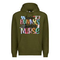 Army Green every bunny's favorite nurse Premium Hoodie - MaliasSmallBusiness
