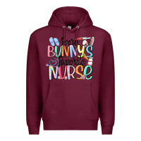 Burgundy every bunny's favorite nurse Premium Hoodie - MaliasSmallBusiness