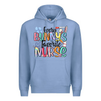Colony Blue every bunny's favorite nurse Premium Hoodie - MaliasSmallBusiness