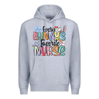 Heather Grey every bunny's favorite nurse Premium Hoodie - MaliasSmallBusiness