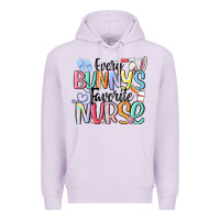 Lilac every bunny's favorite nurse Premium Hoodie - MaliasSmallBusiness