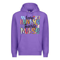 Purple every bunny's favorite nurse Premium Hoodie - MaliasSmallBusiness