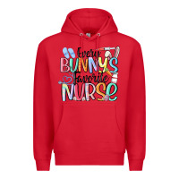 Red every bunny's favorite nurse Premium Hoodie - MaliasSmallBusiness