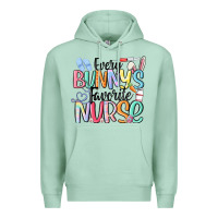 Seafoam every bunny's favorite nurse Premium Hoodie - MaliasSmallBusiness