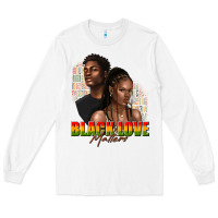 White afro black love matters Long Sleeve Tee - texasbilliewilder