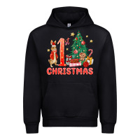 Black red christmas bunny 1st christmas Urban Hoodie - MaliasSmallBusiness