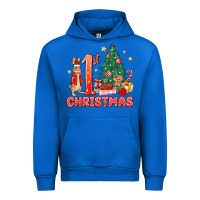 Cobalt red christmas bunny 1st christmas Urban Hoodie - MaliasSmallBusiness