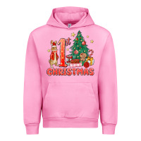 Fuchsia Pink red christmas bunny 1st christmas Urban Hoodie - MaliasSmallBusiness