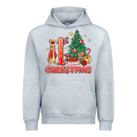 Heather Grey red christmas bunny 1st christmas Urban Hoodie - MaliasSmallBusiness