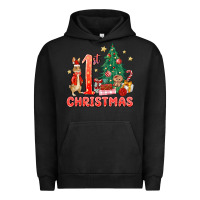 Pigment Black red christmas bunny 1st christmas Urban Hoodie - MaliasSmallBusiness