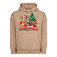 Pigment Burro red christmas bunny 1st christmas Urban Hoodie - MaliasSmallBusiness