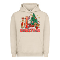 Pigment French Oak red christmas bunny 1st christmas Urban Hoodie - MaliasSmallBusiness