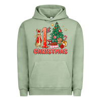 Pigment Oil Green red christmas bunny 1st christmas Urban Hoodie - MaliasSmallBusiness
