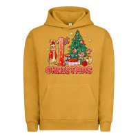 Red Christmas Bunny 1st Christmas Urban Hoodie | Teevron