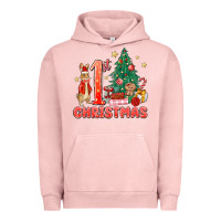 Pigment Salmon red christmas bunny 1st christmas Urban Hoodie - MaliasSmallBusiness