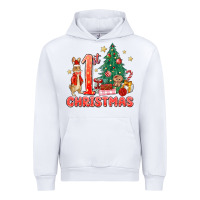 White red christmas bunny 1st christmas Urban Hoodie - MaliasSmallBusiness