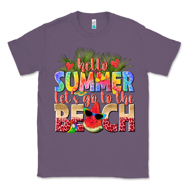 Hello Summer Lets Go To The Beach Classic Tee by texasbilliewilder | Teevron