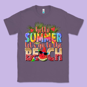 Hello Summer Lets Go To The Beach Classic Tee Designed By Texasbilliewilder