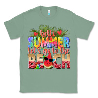 Sage hello summer lets go to the beach Classic Tee - texasbilliewilder