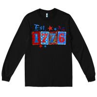 Black est 1776 Long Sleeve Tee - Zillion Design Studio