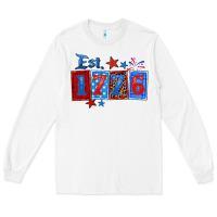 White est 1776 Long Sleeve Tee - Zillion Design Studio