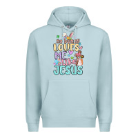 Blue Mist no bunny loves me like jesus Premium Hoodie - MaliasSmallBusiness