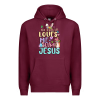 No Bunny Loves Me Like Jesus Premium Hoodie | Teevron
