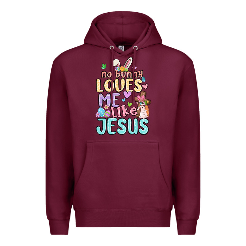 No Bunny Loves Me Like Jesus Premium Hoodie by MaliasSmallBusiness | Teevron