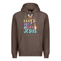 Coffee no bunny loves me like jesus Premium Hoodie - MaliasSmallBusiness
