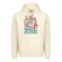 Sandshell no bunny loves me like jesus Premium Hoodie - MaliasSmallBusiness