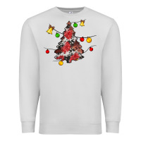Dove Grey Christmas trees lights Premium Sweatshirt - JahusDesignShop
