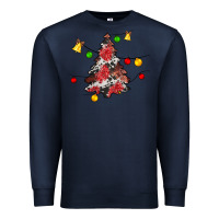 Navy Christmas trees lights Premium Sweatshirt - JahusDesignShop